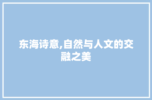 东海诗意,自然与人文的交融之美 成语汇编