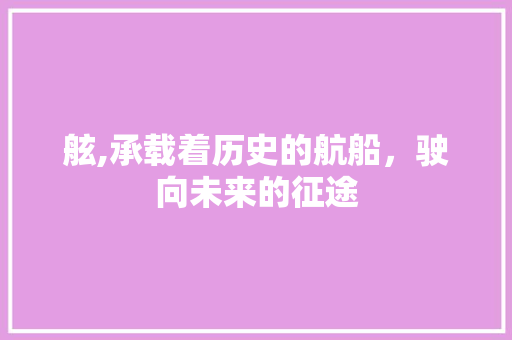 舷,承载着历史的航船，驶向未来的征途