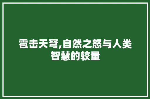 雹击天穹,自然之怒与人类智慧的较量
