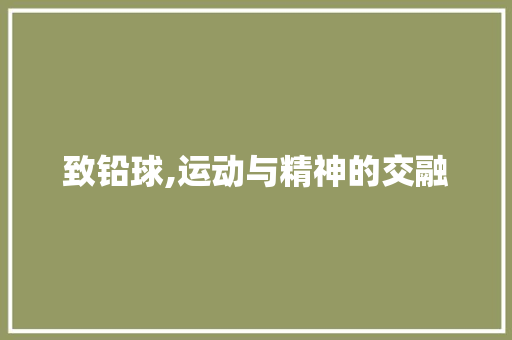 致铅球,运动与精神的交融 古代典籍
