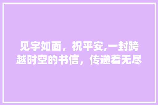 见字如面，祝平安,一封跨越时空的书信，传递着无尽的温情与关怀_见字如面祝平安的意思