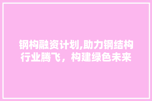钢构融资计划,助力钢结构行业腾飞，构建绿色未来 短语