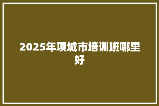 2025年项城市培训班哪里好 古代典籍
